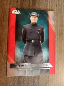 2017 Topps Star Wars Die letzten Jedi Silver Parallel 70/99 Captain Peavey #52 Karte - Bild 1 von 2