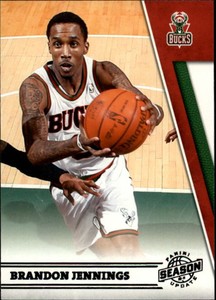 2010-11 Panini Season Update Silver Basketball Card #61 Brandon Jennings/99