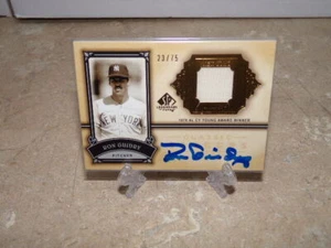 JERSEY RON GUIDRY 2005 CUBIERTA SUPERIOR SP TARJETA RELIQUIA YANKEES - Imagen 1 de 1