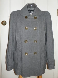 Abrigo Chaqueta de Lana Gris Elefante Marc Jacobs $498 Nuevo con Etiquetas 12 - Imagen 1 de 7
