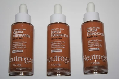Neutrogena Sensitive Skin Serum Foundation - Light/Medium 02 Lot Of 3 Sealed - Image 1 of 2