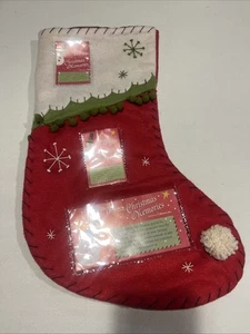Neu Better Homes and Gardens Weihnachtsstrumpf Filz Fototaschen Römer Retro - Bild 1 von 7