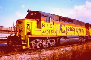 ORIGINAL KODACHROME SLIDE CHESSIE SYSTEM GP-40 #4018 PORTSMOUTH, VA JAN. 1987 - Picture 1 of 1