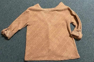 BKE женщин свернутый рукав свитер с пуговицей деталь на спине размер средний - Изображение 1 из 4