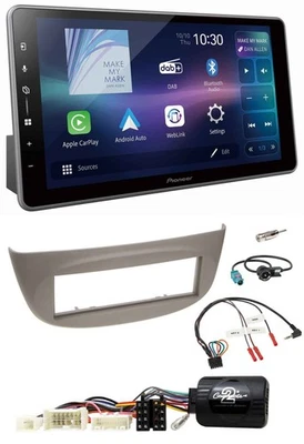 Pioneer Bluetooth USB DAB Lenkrad Autoradio für Renault Wind N 2010-2013 grau - Bild 1 von 4