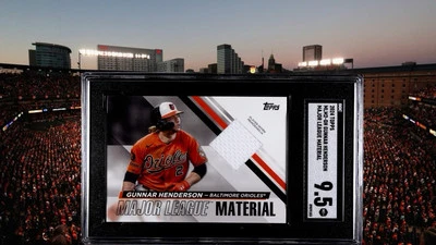 Mint 2024 Topps Series 2 -Gunnar Henderson Mem Card future mvp orioles  - Image 1 of 2