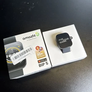 Amazfit W2215US1N Bip 5 Smartwatch 49mm Polycarbonate Plastic - Black - Picture 1 of 5