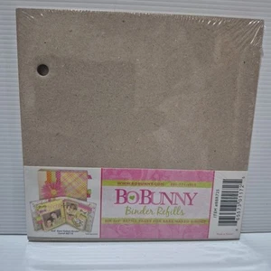 Bo Bunny "Bare Naked Binder" 6 x 6" Refill Pages 6 Pages - Crafts Scrapbooking - Picture 1 of 1