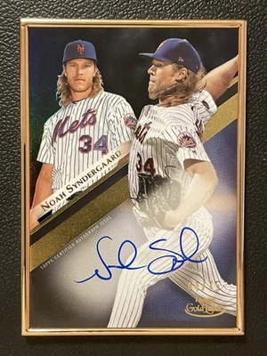 2019 Topps Gold Label Class 1 Framed #GLA Noah Syndergaard 44/75 Auto - Image 1 of 2