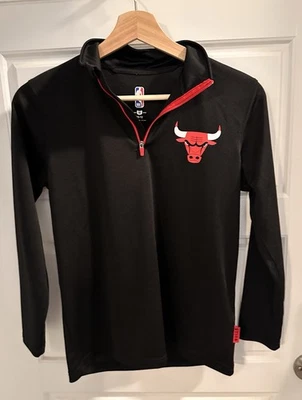 NBA Chicago Bulls 1/4 Zip Pullover Youth Size 10/12 - Image 1 of 2