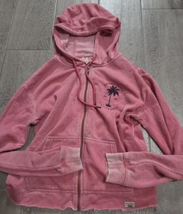 TechStyles Boho Hermosa Beach California Zip Up Hoodie Sweater M Medium - Picture 1 of 6