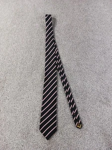 Donald J Trump Herren Krawatte schwarz weiß gestreift Seide - Bild 1 von 10