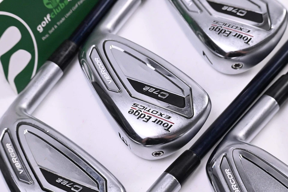 Tour Edge C722 Irons / 5-PW / Stiff Flex Fujikura Ventus Blue 8 Shafts - Image 1 of 4
