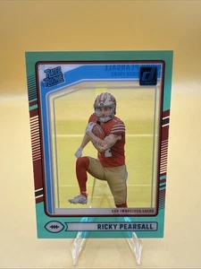 Panini Clearly Donruss Ricky Pearsall 2024 clasificación novato #65 SF 49ers radiocontrol verde azulado - Imagen 1 de 4