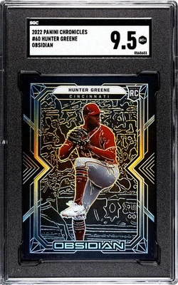 2022 Panini Chronicles #60 Hunter Green Obsidian SGC 9.5 RC - Image 1 of 2
