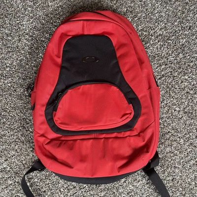 Mochila para laptop Oakley School - Bolsa para livro vermelha bolsa de viagem nova com zíper múltiplo - Imagem 1 de 4