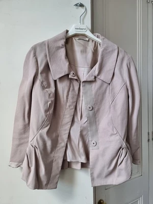 Nina Ricci pale pink cotton viscose blend blazer FR38 UK12 - Image 1 of 4