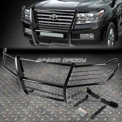 FOR 08-15 TOYOTA LAND CRUISER BLACK MILD STEEL FRONT BUMPER BRUSH GRILLE GUARD - Image 1 of 4