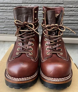 LONEWOLF Stiefel LW00125 LOGGER Arbeitsstiefel Vibram Sohle Leder braun Größe 7 - Bild 1 von 13