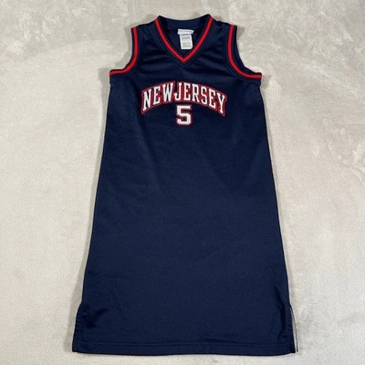 Jason Kidd #5 New Jersey Nets Jersey Reebok NBA Baloncesto Vestido Para Mujer Pequeño Foto 1 de 4