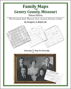 Family Maps Gentry County Missouri Genealogy MO Plat - Bild 1 von 1