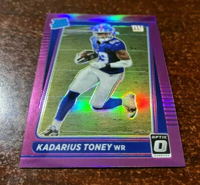 2021 Donruss KADARIUS Optic Rated Rookie Preview PINK RC #P-264 NEW YORK GIANTS - Image 1 of 2