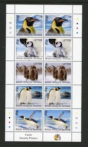 British Antarctic Territory BAT 2023 Penguins 5v Mint MNH ** Sheetlet of 10 - Picture 1 of 1