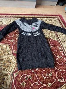 Girls Winter Black Dress Size 13 Years Old - Picture 1 of 7