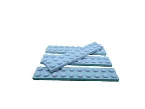 Lego 4 Light Bluish Gray 2x10 base plate NEW - Picture 1 of 1