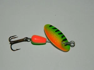 1 CUCCHIAINO MARTIN ROTANTE COL. TIGRATO VERDE-ARANC DA 1GR LURES ORIG. H45 - Picture 1 of 1