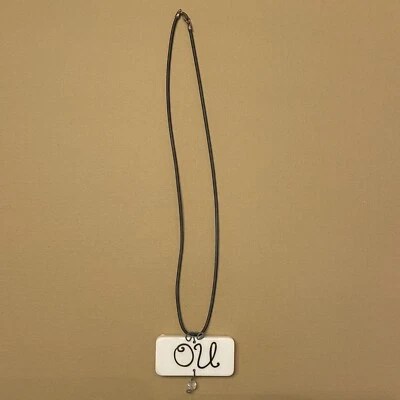 Collar vintage, reversible, hecho a mano con dominó y OU y Tradiciones Foto 1 de 4