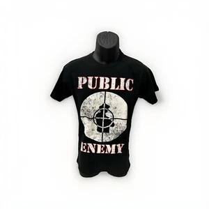 Public Enemy T Shirt Fight The Power Rap Tee Control Black Sz Small - Picture 1 of 10