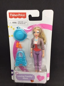 Fisher Price Loving Family Rubia Mamá BML18 NUEVO EN CAJA Madre con Sombrero Cartera Bebida - Imagen 1 de 2
