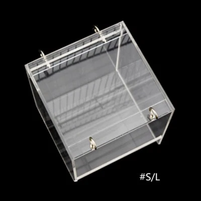 Bañera para pájaros para jaula loro accesorios de ducha colgante transparente caja de baño Foto 1 de 4