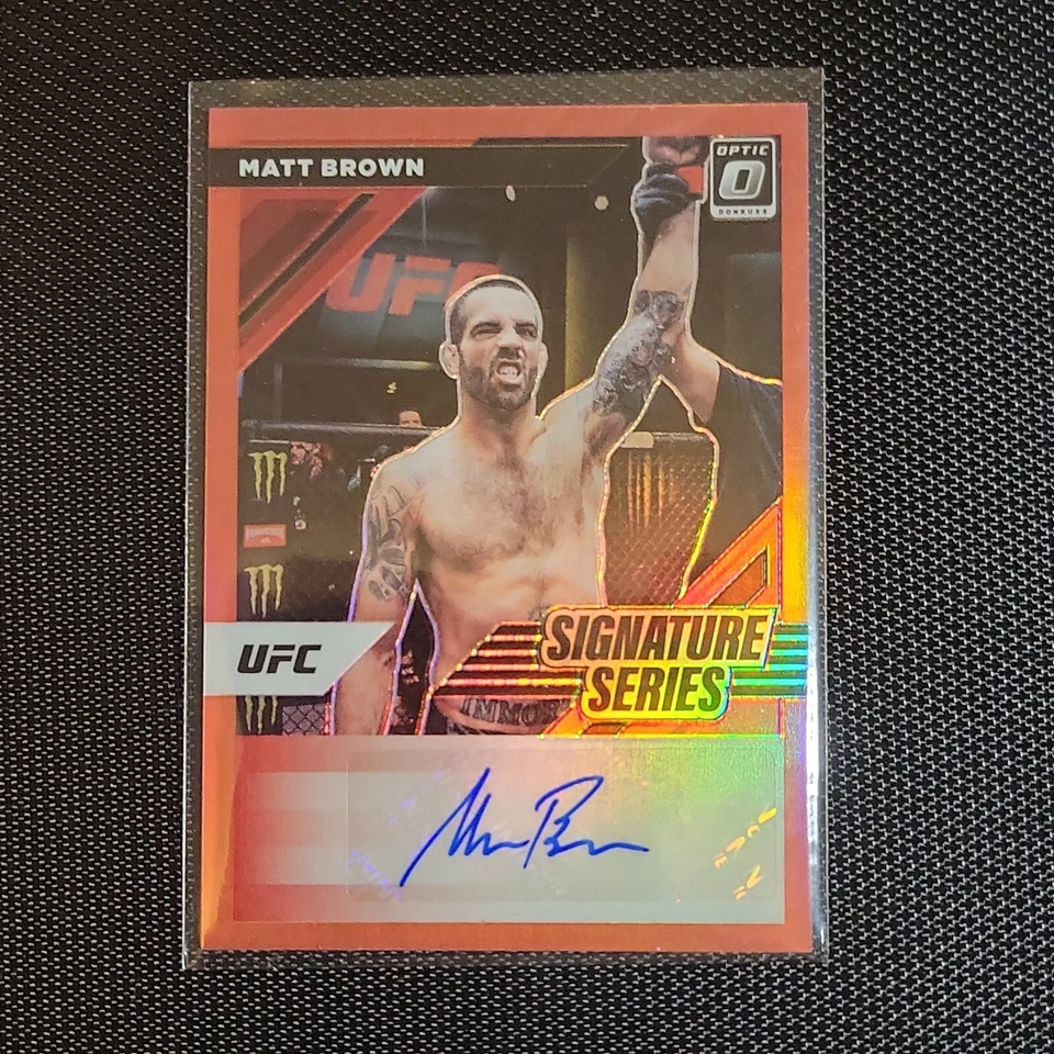 2022 Panini Donruss Optic UFC - Signature Series #SS-MBR Matt Brown (AU) - Image 1 of 2