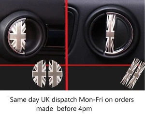 4 adesivi maniglia porta Union Jack per accessori Mini Cooper Countryman F54 F60 - Foto 1 di 9