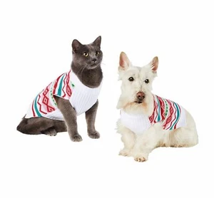 Colorful Fairisle Cat & Dog Sweater Pink XSmall- Wondershop NWT - Picture 1 of 1