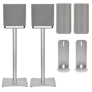 2pcs Aluminum Speaker Floor Stands Mount for Sony HT-A9M2 HT-A9 SA-RRS5 Soundbar - Bild 1 von 9