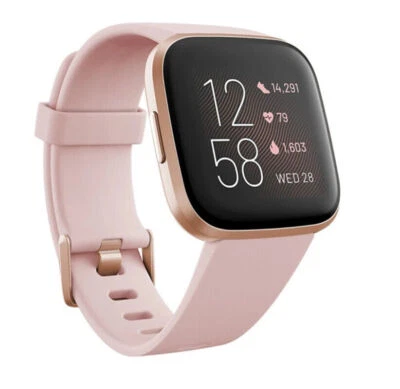 NEW Fitbit Versa 2 Health & Fitness Smartwatch Authentic Activity Tracker-Pink - Image 1 of 4