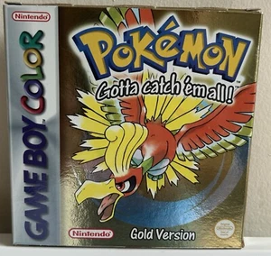 Pokemon Gold Version (Nintendo Game Boy Color, 1999) with box & manual - Picture 1 of 5