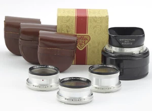 Rollei Rolleinar 1, 2, 3 TLR Close-up Lenses with Hood Bay II - Picture 1 of 8