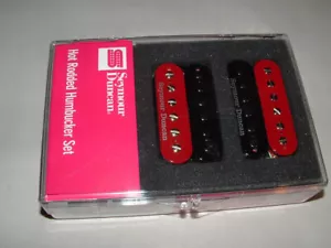 Seymour Duncan Jazz JB Hot Rodded Humbucker Set RED BLACK New with Warranty - Picture 1 of 2