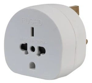 UK Visitor Travel Adaptor From USA Canada Mexico Adapter Plug To UK - Picture 1 of 3