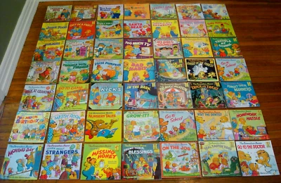 49 PC LOT Vintage VARIETY Berenstain Bears FIRST TIME Books Many 80's 90's wow - Image 1 of 4