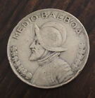 1947 Panama Silver Half Medio Balboa Coin 900 Silver High Content Investment