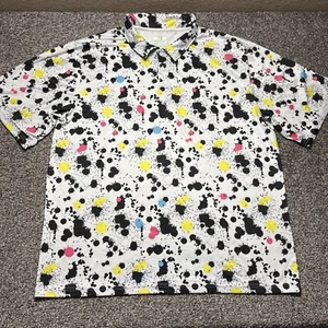 Obnoxious Golf Polo Shirt Mens 2XL Paint Splatter Performance Stretch - Picture 1 of 7