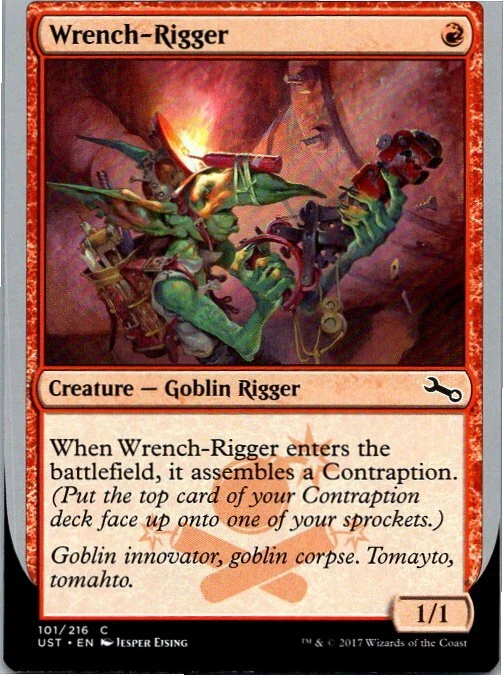 Wrench-Rigger Magic The Gathering Unstable Card Mint X1   - Image 1 of 1