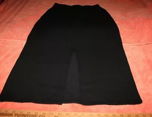 St. John Basics schwarzer langer Strickrock Größe 8 - Bild 1 von 5