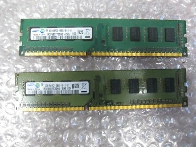 2x 2GB Sticks of DDR3 1333 MHz Samsung M378B5773DH0-CH9 - Image 1 of 4