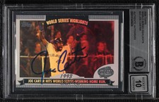 2004 Topps World Series Highlights Joe Carter #WS-JC BAS Certified BGS Encased